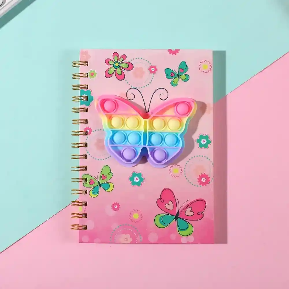 Agenda Libreta Push Popit Popit Interactivo Figuras Unisex