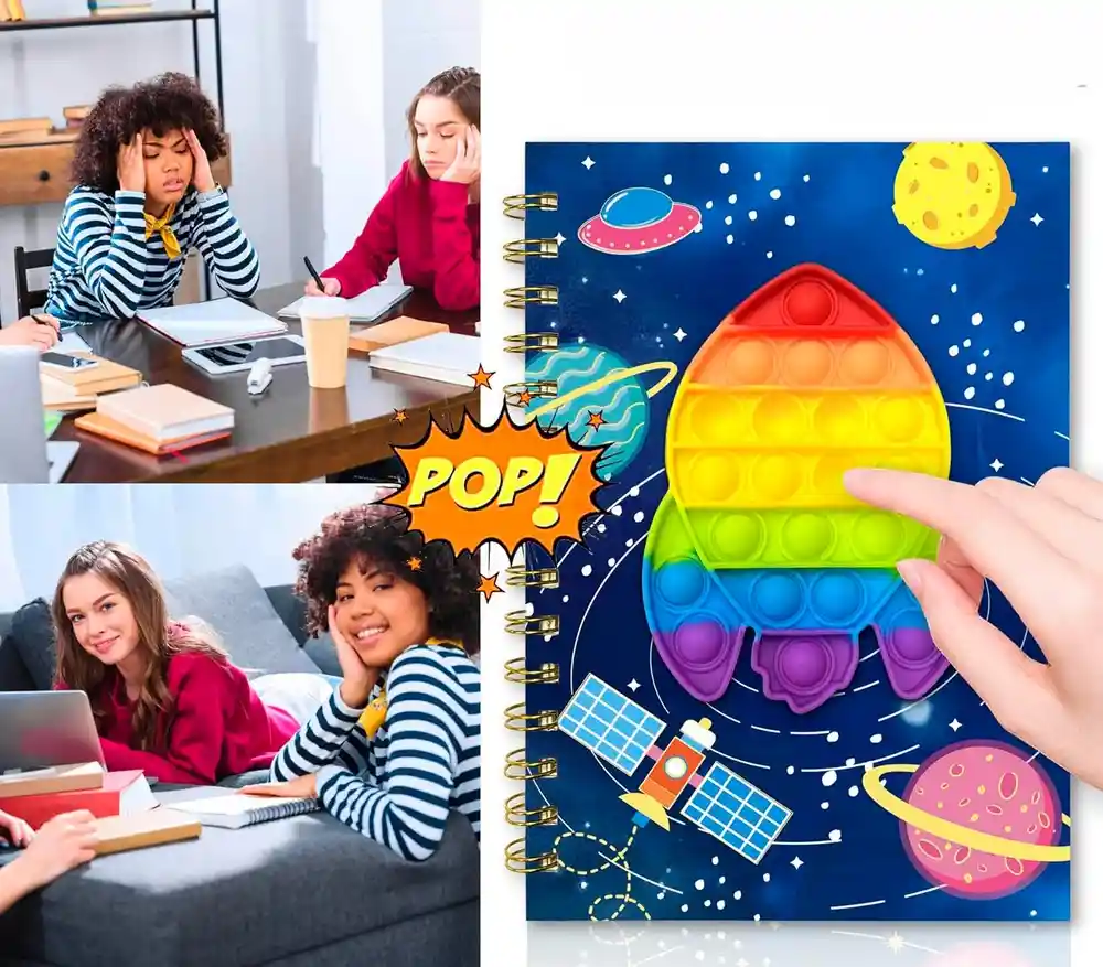 Agenda Libreta Push Popit Popit Interactivo Figuras Unisex