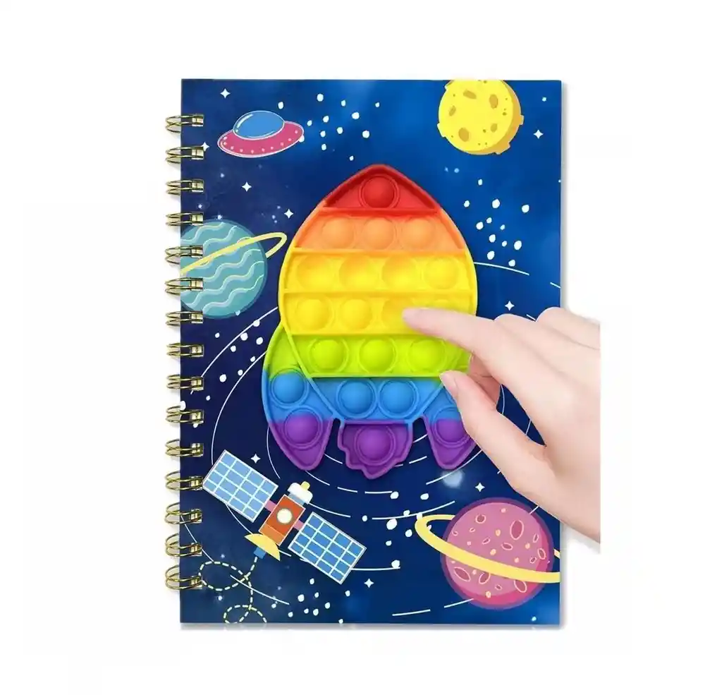 Agenda Libreta Push Popit Popit Interactivo Figuras Unisex