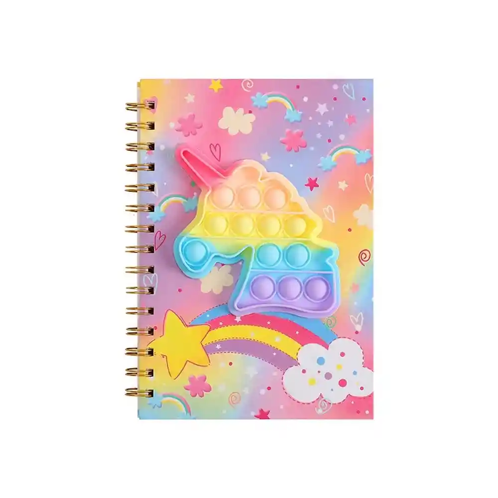 Agenda Libreta Push Popit Popit Interactivo Figuras Unisex