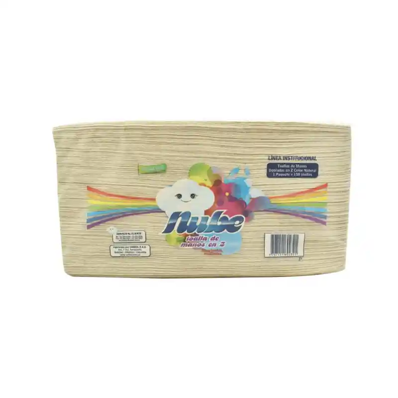Toalla De Manos En Z Natural Nube X 150 Unds