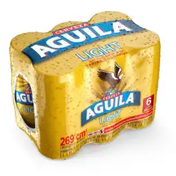 Cerveza Aguila Light Sixpack Lata