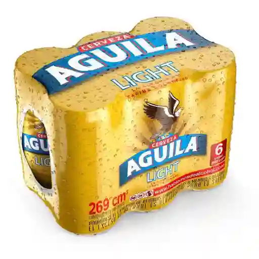 Cerveza Aguila Light Sixpack Lata