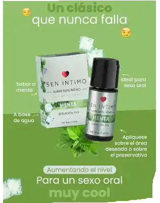 Lubricante Menta X 30 Ml Sen Intimo