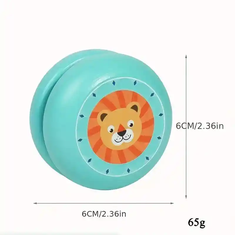 Yoyo De Madera De Colores Y Animales Divertidos Para Niños