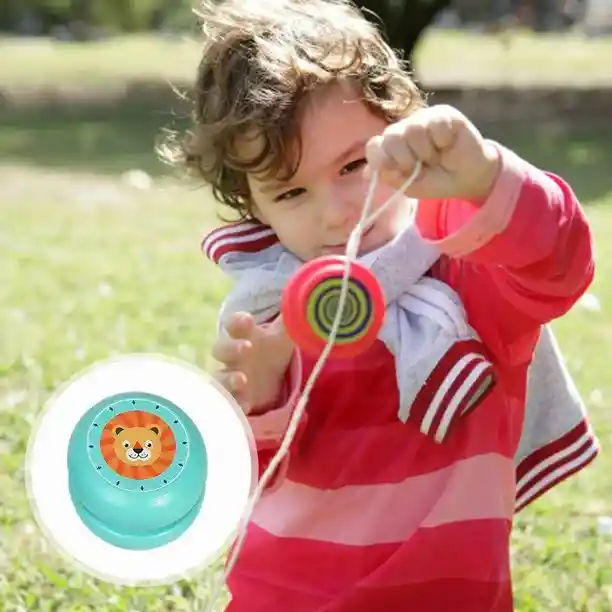 Yoyo De Madera De Colores Y Animales Divertidos Para Niños