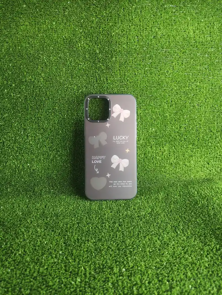 Iphone 12 Pro Max| Forro Protector | Case Rigido|good Luck |lucky Happy Love | Bordes Reforzados |iphone| Carcasa | Funda | Anti Humedad | Full Proteccion.