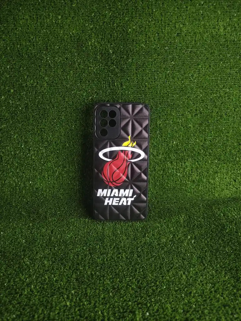 Samsung Galaxy A22 | Forro Protector | Case Rigido |miami Heat| Bordes Reforzados | Samsung| Carcasa | Funda | Anti Humedad | Full Proteccion.