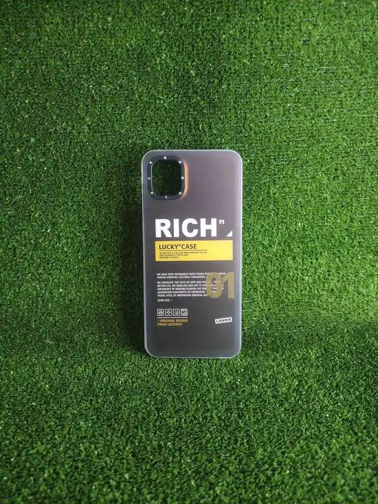 Samsung Galaxy A04| Forro Protector | Case Rigido | Good Luck |rich| Bordes Reforzados |samsung| Carcasa | Funda | Anti Humedad | Full Proteccion.