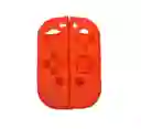 Silicona Joycon Rojas + Vidrio Templado + 2 Grips Para Switch Oled
