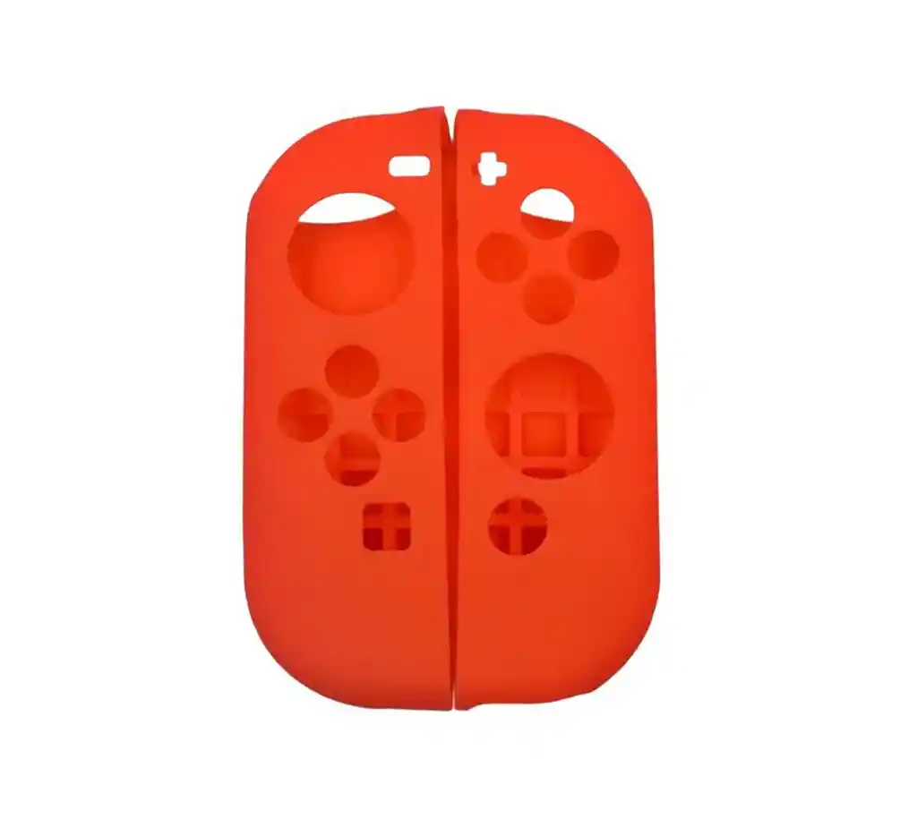 Silicona Joycon Rojas + Vidrio Templado + 2 Grips Para Nintendo Switch