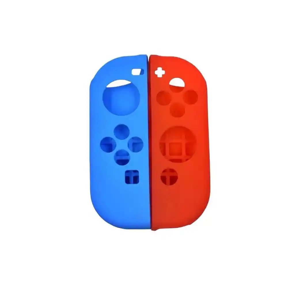 Silicona Joycon Neon + Vidrio Templado + 2 Grips Para Switch Oled