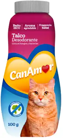 Talco Desodorante Canamor Para Gatos X 100gm