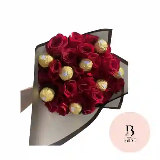 Rosas Y Chocolates En Bouquet