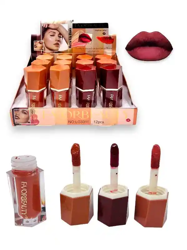 Labial Liquido Matte Con Aplicador Grueso Colores Surtidosfavorbeauty Ref 205