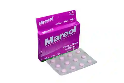 Mareol( Dimenhidrinato) X 12 Tabletas