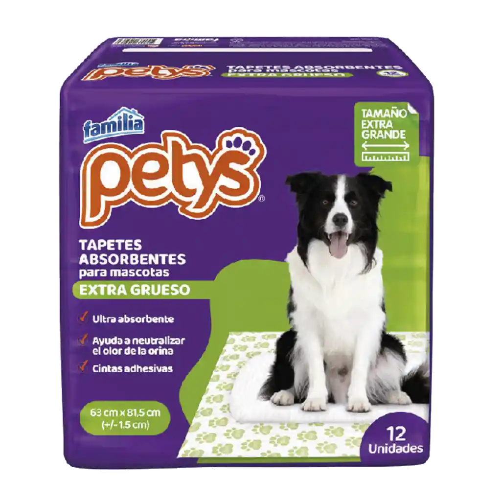 Tapetes Petys Extra Grueso Por 12 Unidades