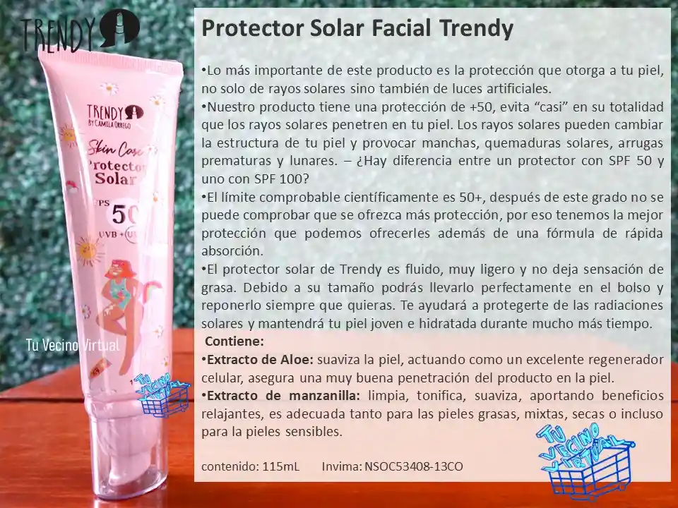 Protector Solar Facial Trendy