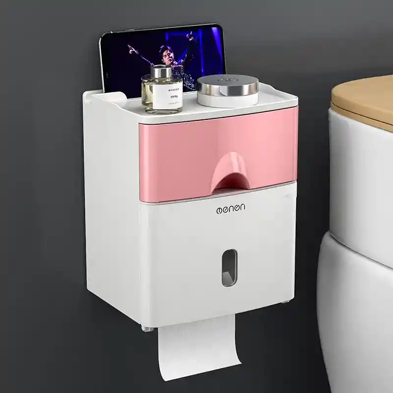 Organizador De Baño Dispensador De Papel Higiénico Y Mas