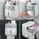 Organizador De Baño Dispensador De Papel Higiénico Y Mas