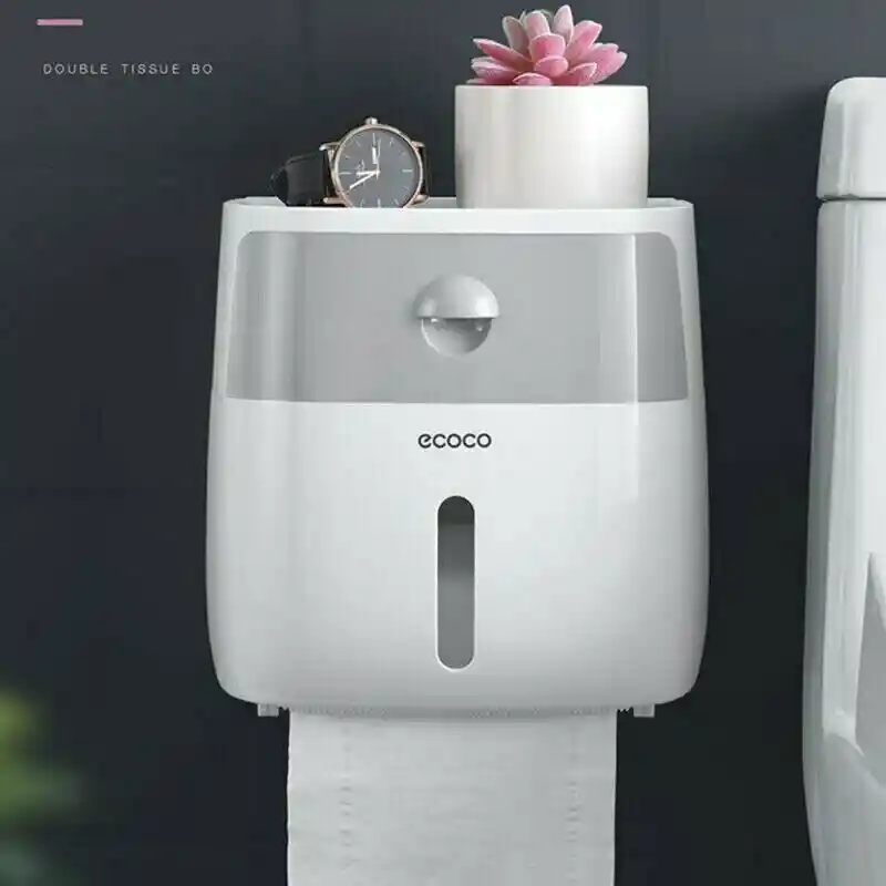 Organizador De Baño Dispensador De Papel Higiénico Y Mas