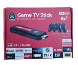 Game Tv Stick/ Convertidor A Smart Y Streaming Y Juegos Retro Con Controles Inalambricos