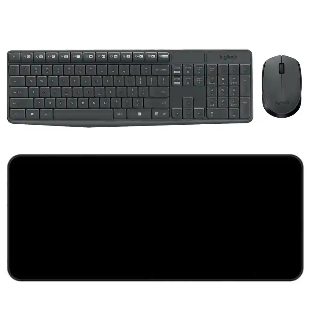 Combo Inalámbrico Logitech Mk235 + Alfombrilla Xl 80x30cm