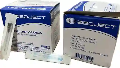 Aguja Hipodermica 22 X 1 ½, Caja X 100 Unds