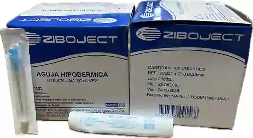 Aguja Hipodermica 23 X 1 ½, Caja X 100 Unds