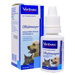 Oftalmosyn Para Perros Y Gatos Tratamiento De Conjuntivitis Afecciones Ojos Y Oidos 10 Ml