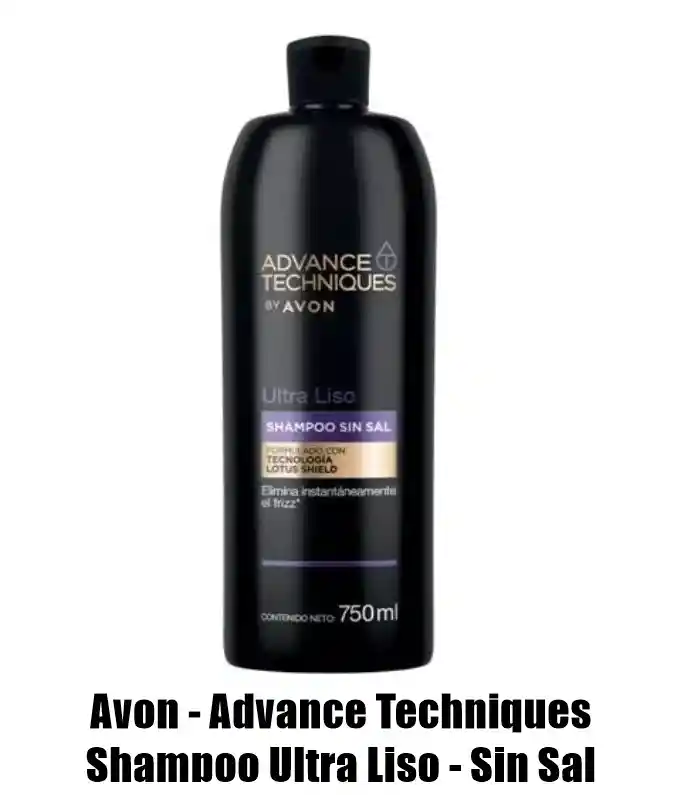 Avon - Advance Techniques Shampoo Ultra Liso - Sin Sal