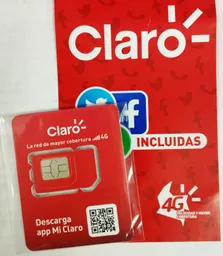 Simcard Prepago Claro X 1 Und