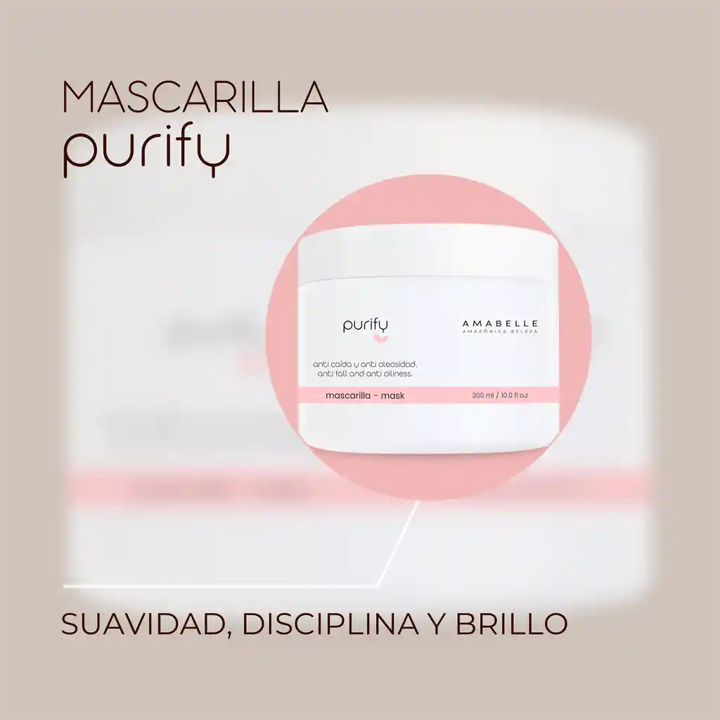 Mascarilla Purify, Nutriciòn