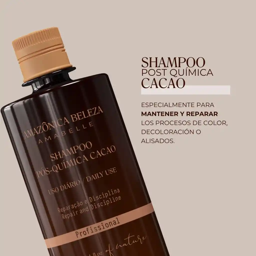 Shampoo Post Quimica Cacao, Reparaciòn