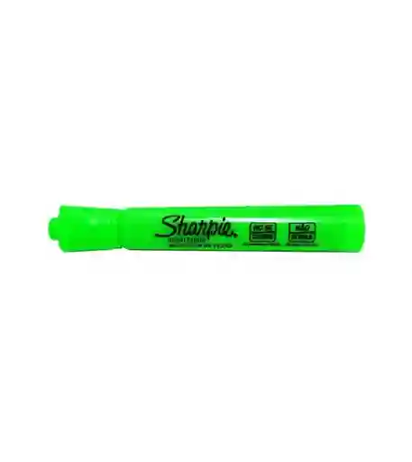 Resaltador Sharpie Neon Verde Punta Ancha Biselada - Unidad