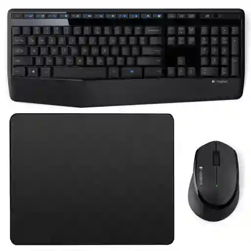 Combo Inalámbrico Logitech Mk345 + Pad Mouse Small 25x21cm