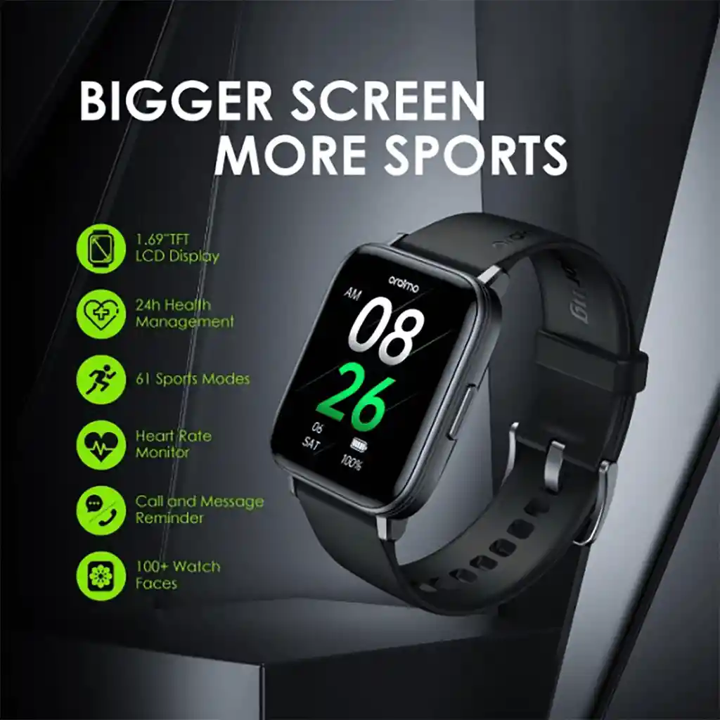 Smartwatch Oraimo Watch Lite Resistencia Agua Ip68