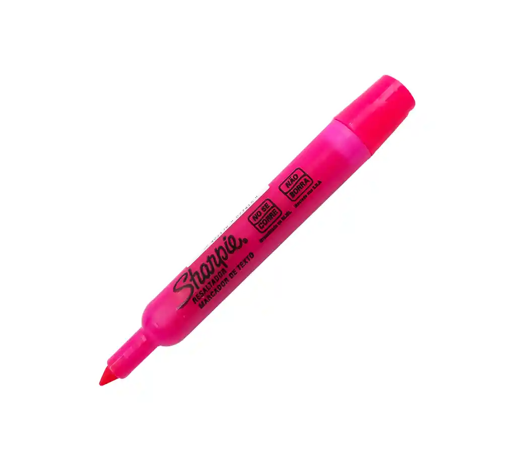 Resaltador Sharpie Rosado Punta Ancha Biselada - Unidad