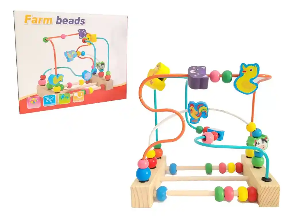 Laberinto 3d Tipo Montessori Madera La Granja Infantil