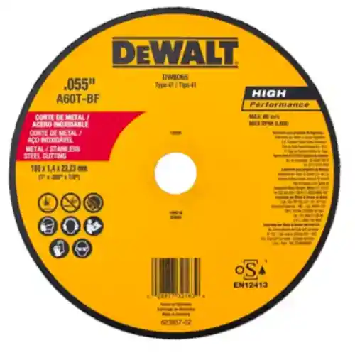 Disco De Corte Dewalt 4 1/2"