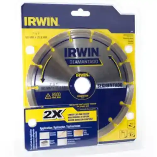 Disco Diamantado Segmentado 7" X 1" Irwin