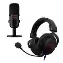 Hyperx Combo Gamer Diadema Cloud Core + Micrófono Solocast