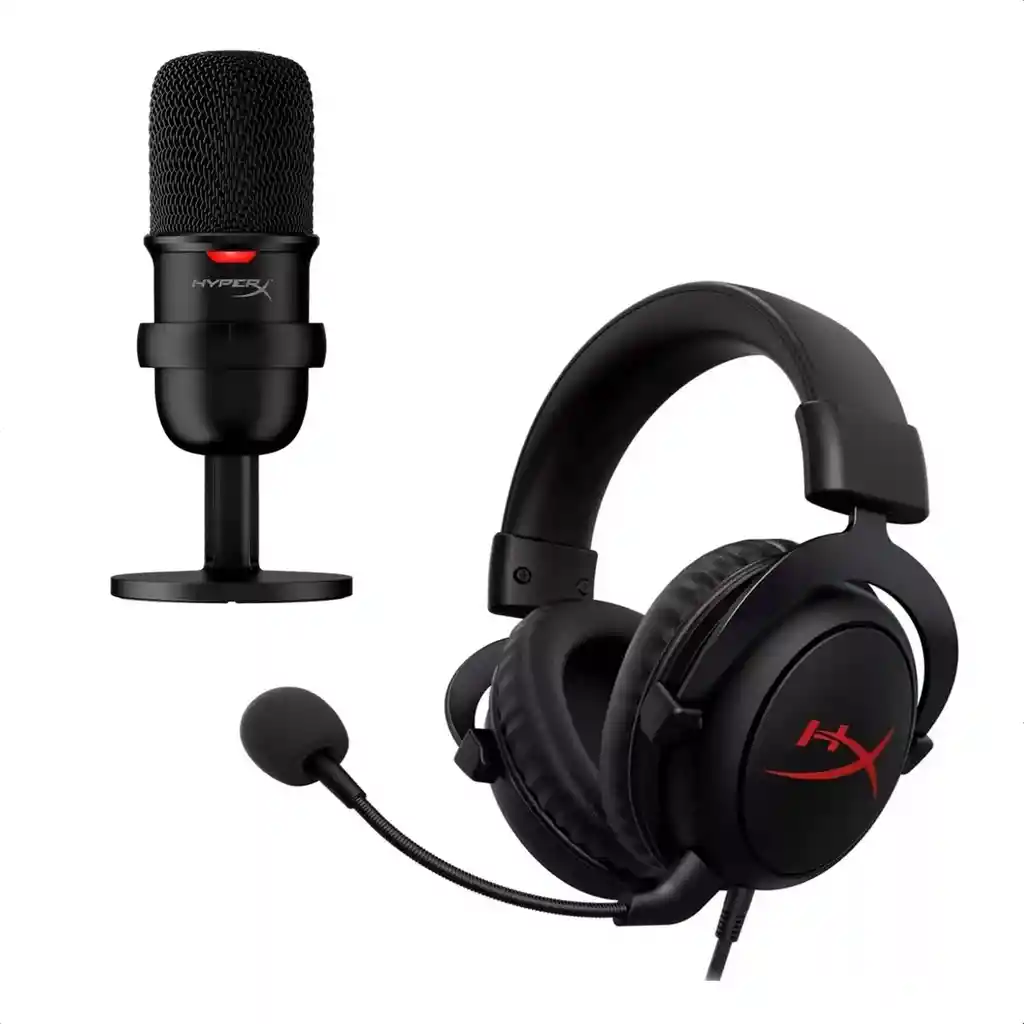 Hyperx Combo Gamer Diadema Cloud Core + Micrófono Solocast