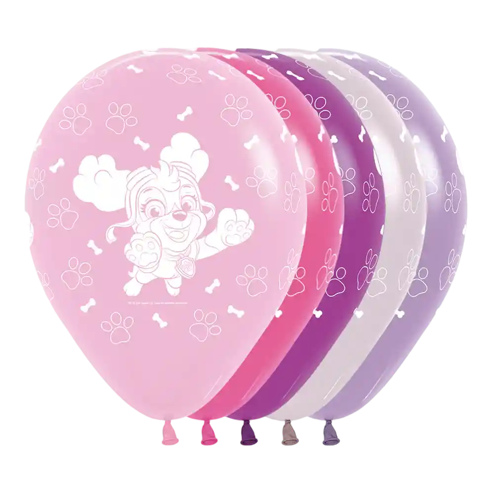 Bombas Globo Biodegradable De Latex Paw Patrol Niña R12