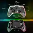 Control Inalambrico Gamepad Transparente Rgb Joystick Lh-3