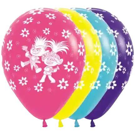 Bombas Globo Biodegradable De Latex Trolls Surtidas R12