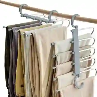 Gancho Organizador Para Pantalones Perchero Plegable 5 En 1 Armario