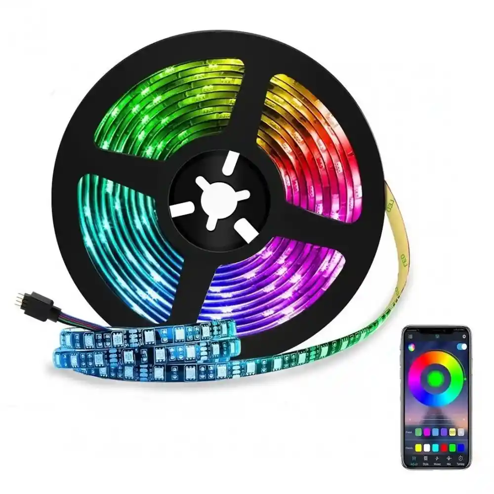 Cinta Led Ritmicas Usb Bluetooth 5mts