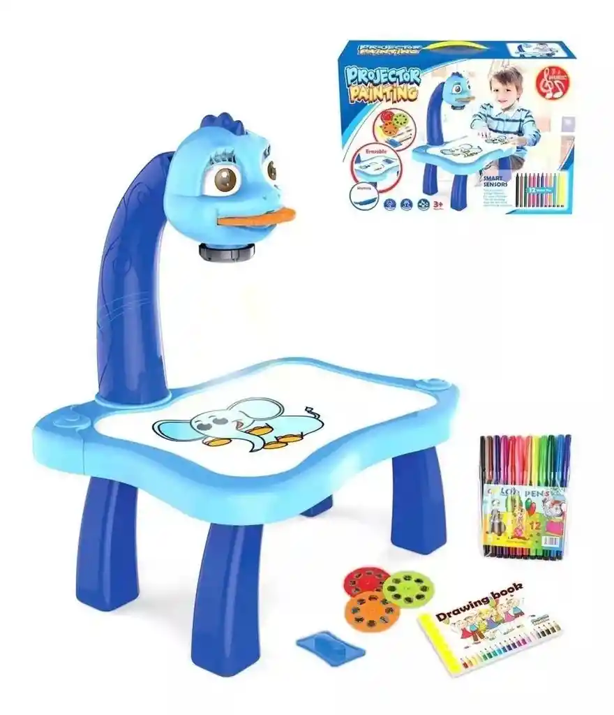 Mesa Didáctica Con Proyector Led Escritorio Dibujo