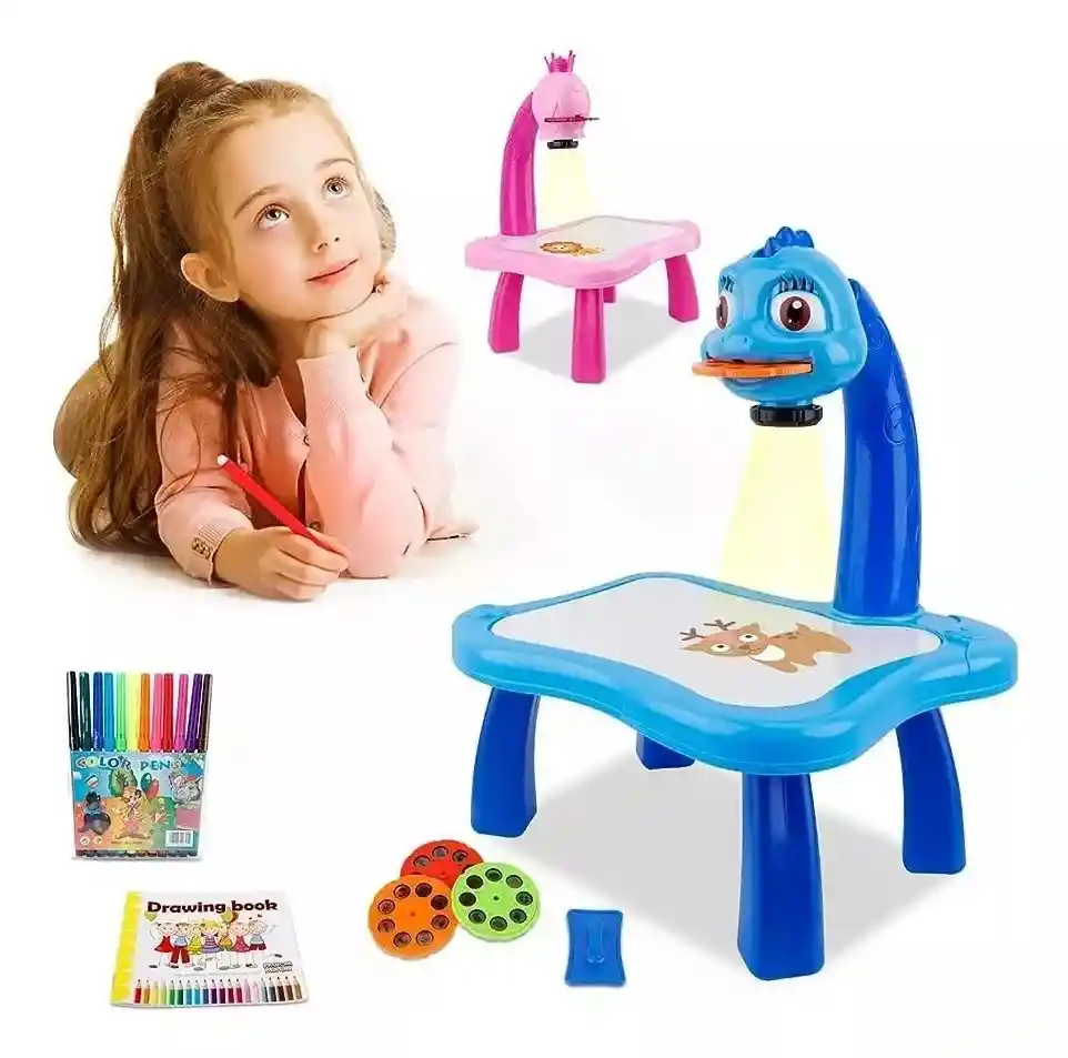 Mesa Didáctica Con Proyector Led Escritorio Dibujo